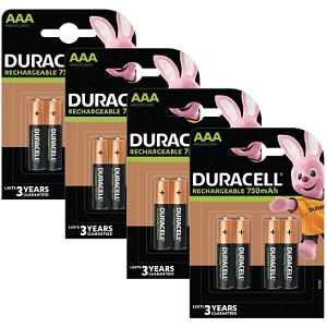 Piles AAA rechargeables Duracell (lot de 8 piles), NiMH 900 mAh,pré-  chargées, Nos piles rechargeables qui durent le plus longtemps [  exclusive] en destockage et reconditionné chez DealBurn