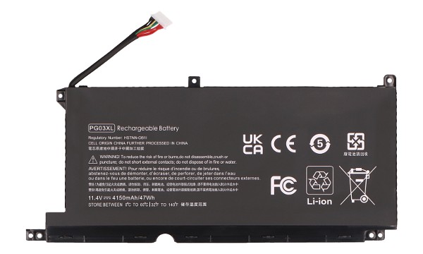 Gaming Pavilion 15-dk0138TX Batterie (Cellules 3)