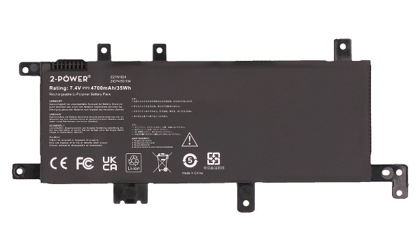 X542UQ Batterie (Cellules 2)