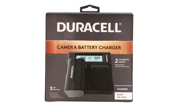 DCR-TRV900 Chargeur de batterie Duracell LED Double DSLR