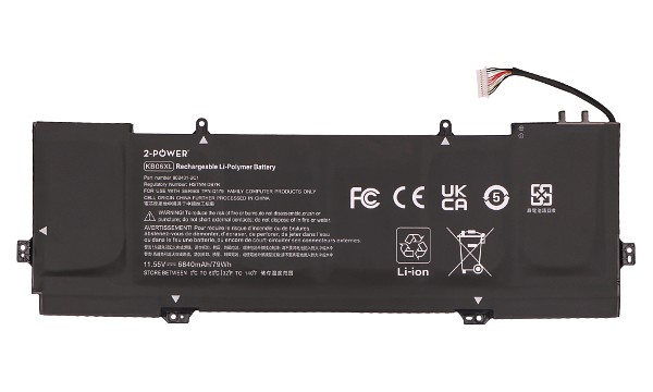 Spectre X360 15-BL081NZ Batterie (Cellules 6)