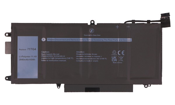 Latitude 7389 Batterie (Cellules 3)