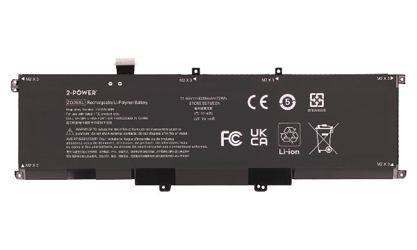 EliteBook 1050 G1 Batterie (Cellules 6)